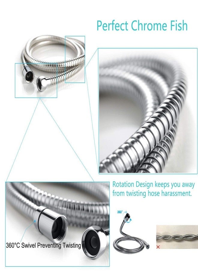 Bathoyum ABS Health Faucet with SS-304 Grade 1 Meter Flexible Hose Pipe and Wall Hook, Chrome Finish (Design 1) - Image 3
